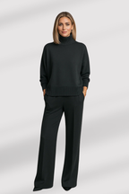 Lara | Knitted Loungewear Set with Roll Neck