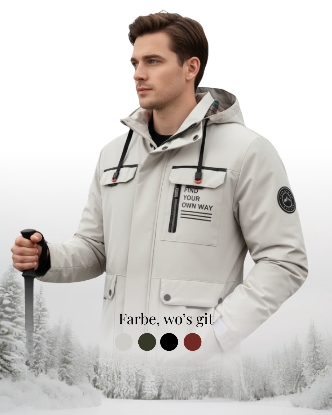 Harden | Men's Winter Jacket with Hood