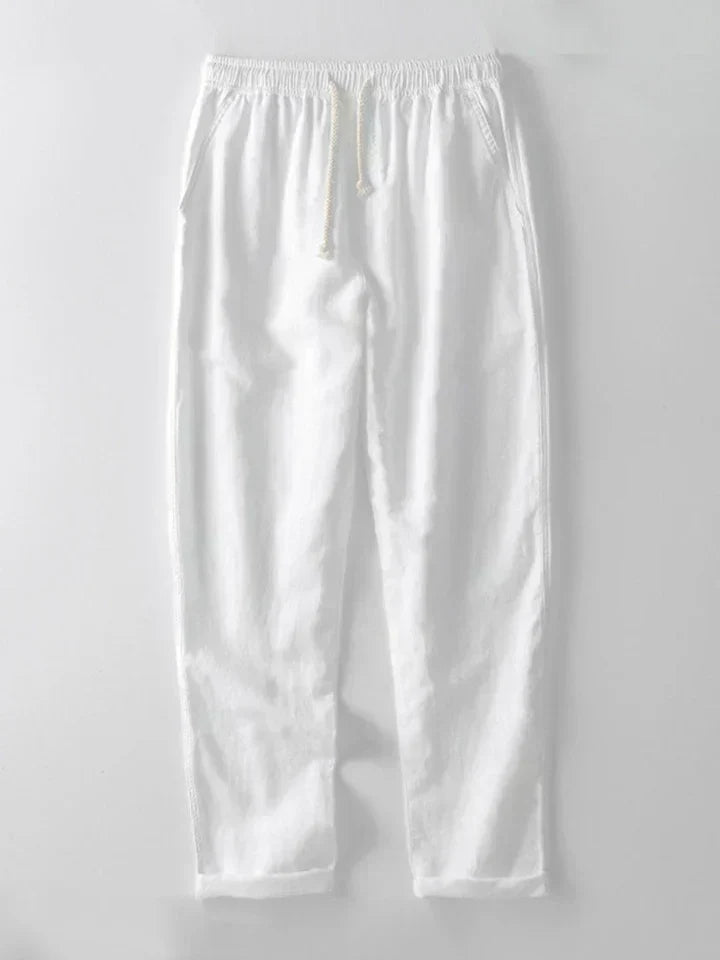 Booker – Linen Blend Shirt with Straight Trousers