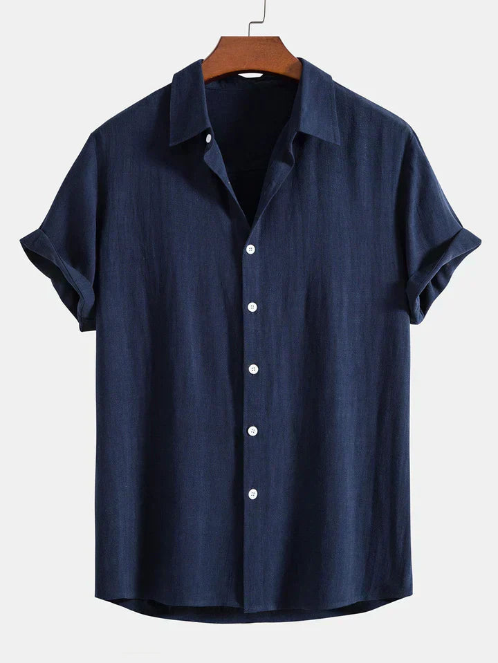 Booker – Linen Blend Shirt with Straight Trousers