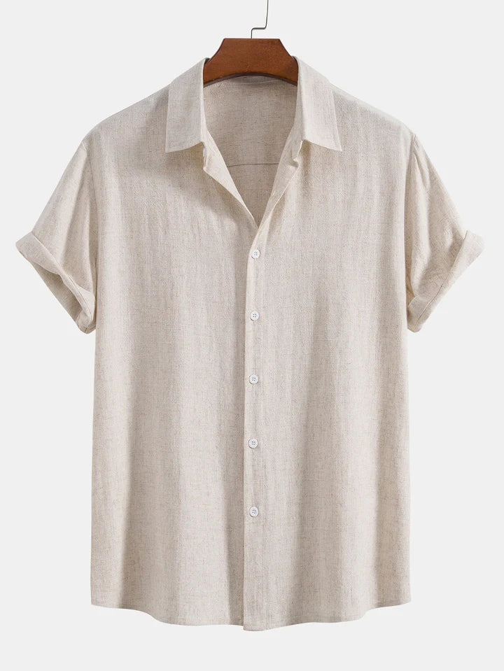 Booker – Linen Blend Shirt with Straight Trousers