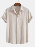 Booker – Linen Blend Shirt with Straight Trousers
