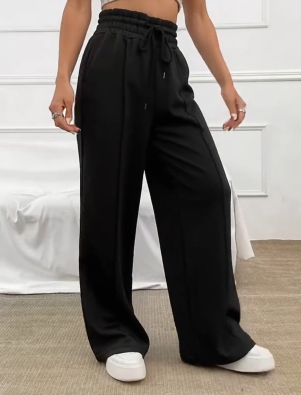 Trish | Loose Wide-Leg Trousers