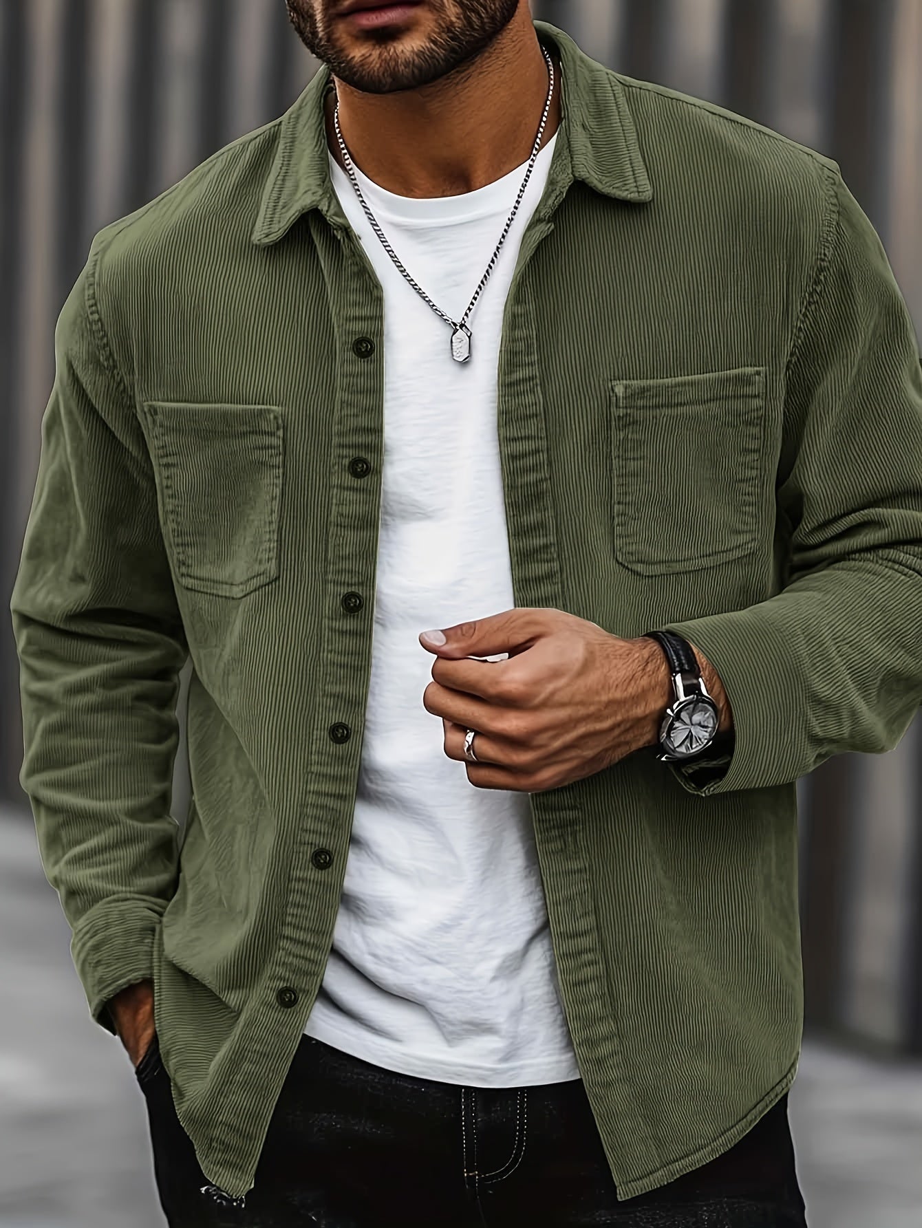 Johan | Men's Cord Shirt Jacket