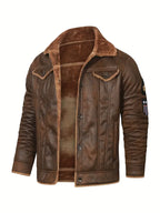Frederik – Casual Polyester Jacket with Faux Fur Lining
