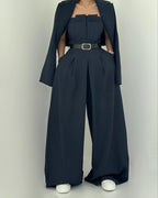 Lauralie | Strapless Blazer-Style Jumpsuit