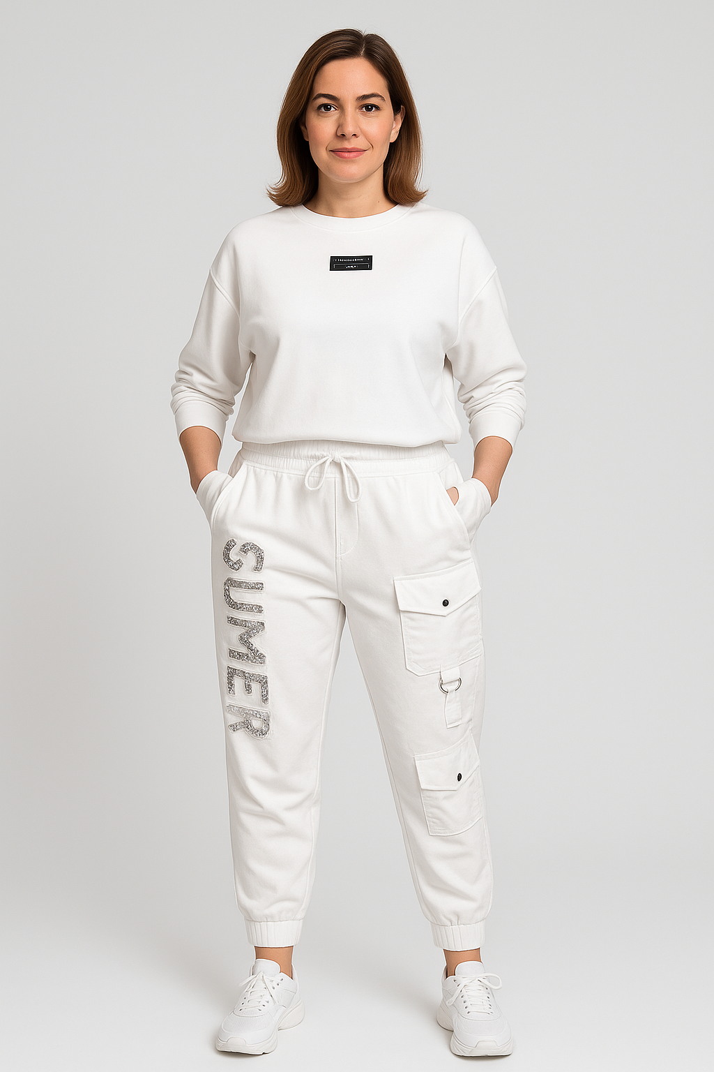 Zoey | Two-Piece – Printed Top & Trousers