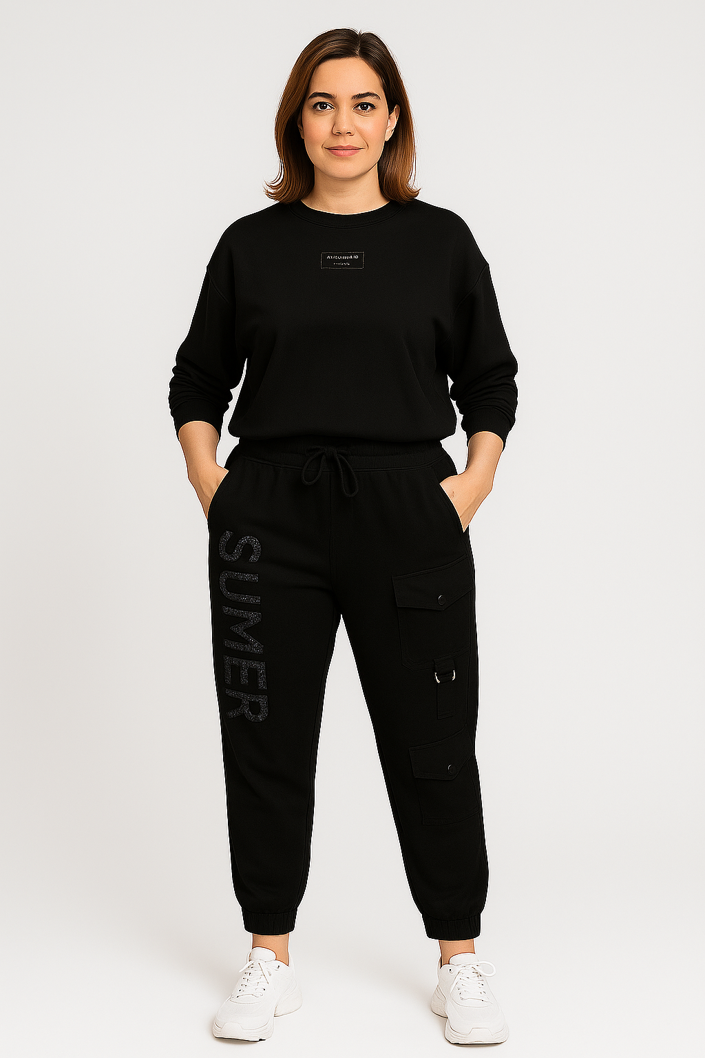 Zoey | Two-Piece – Printed Top & Trousers