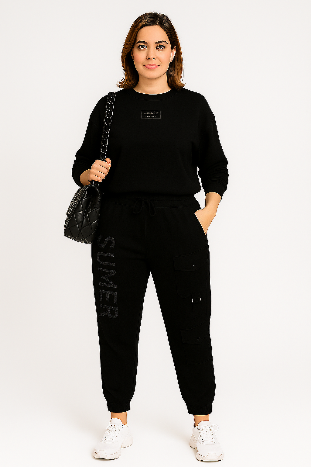 Zoey | Two-Piece – Printed Top & Trousers
