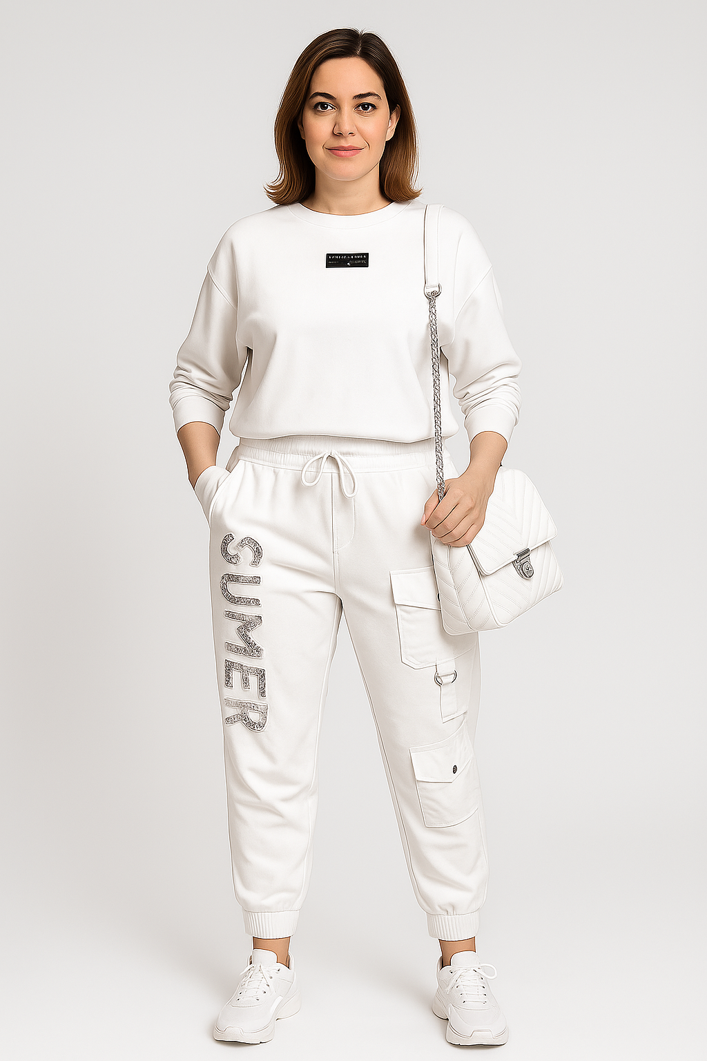 Zoey | Two-Piece – Printed Top & Trousers