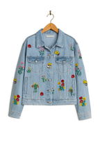 Seanna | Timeless Denim Jacket with Embroidery