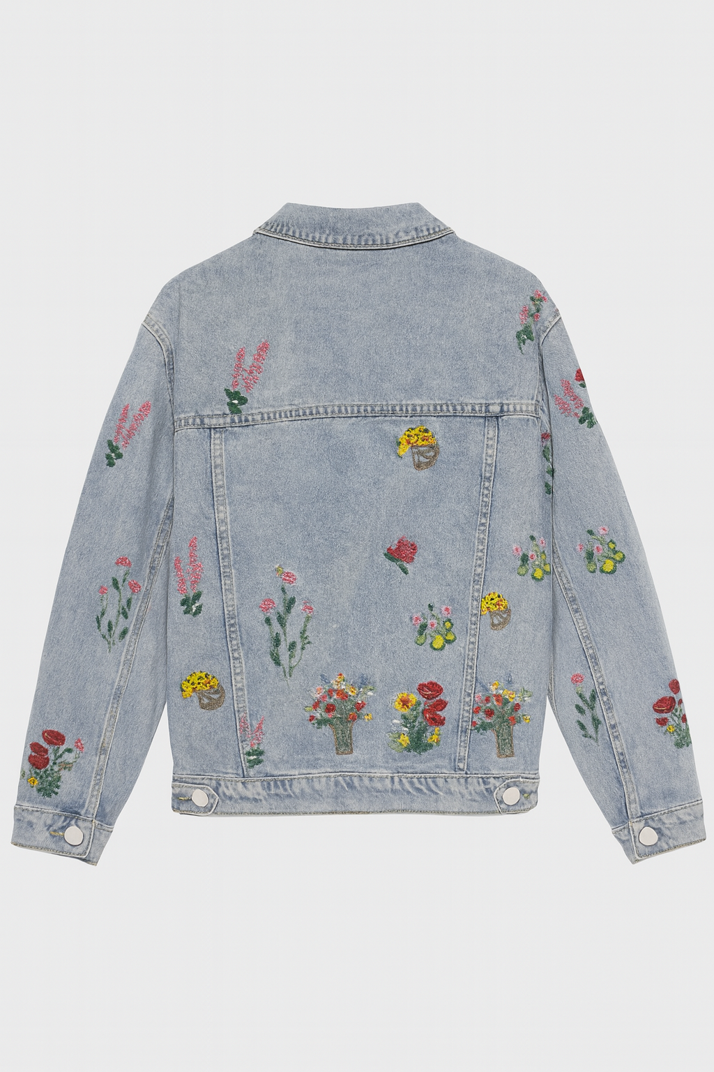 Seanna | Timeless Denim Jacket with Embroidery