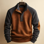 Raziel | Casual Long Sleeve Knit Shirt with Stand-Up Collar