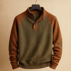 Raziel | Casual Long Sleeve Knit Shirt with Stand-Up Collar