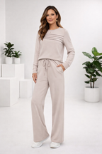 Round Neck | Top and Drawstring Trousers