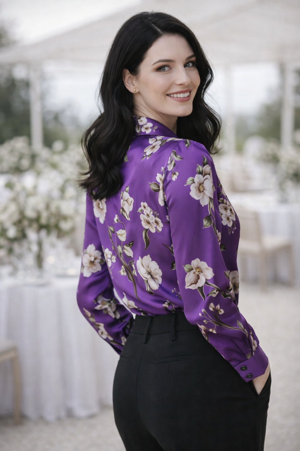 Majia | Elegant Long Sleeve Shirt with Buttons