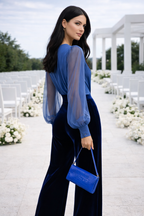 Parisa | Jumpsuit with V-Neck and Long Sleeves