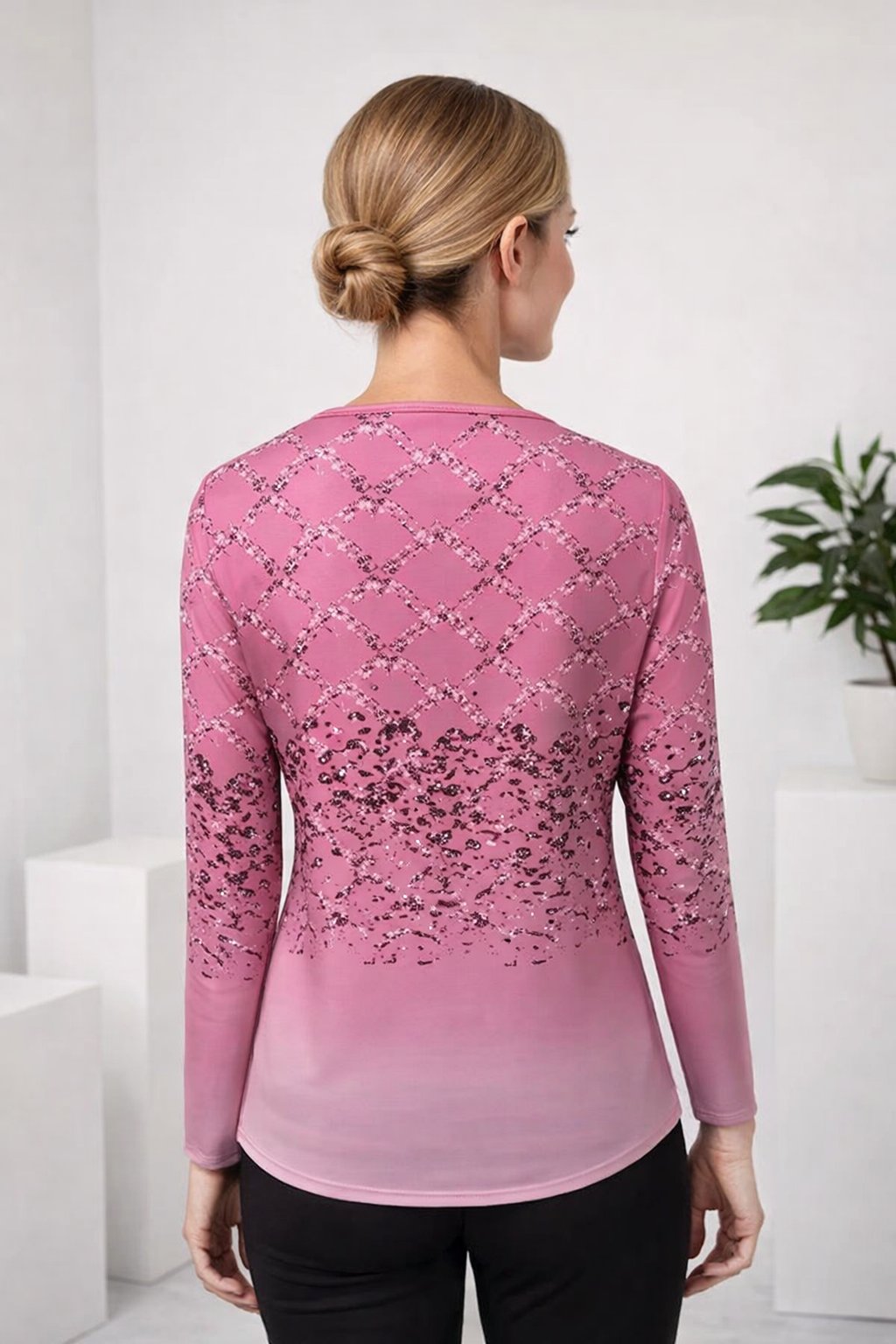 Karita | Casual Blouse with V-Neck and Long Sleeves