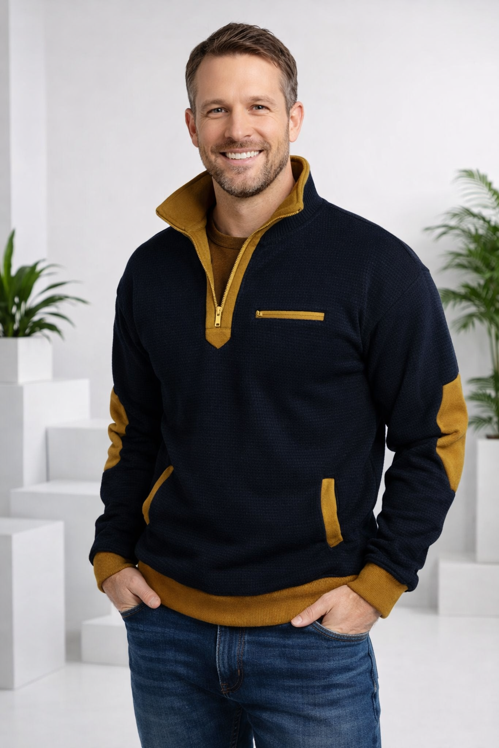 Collar | Pullover with Quarter Zip