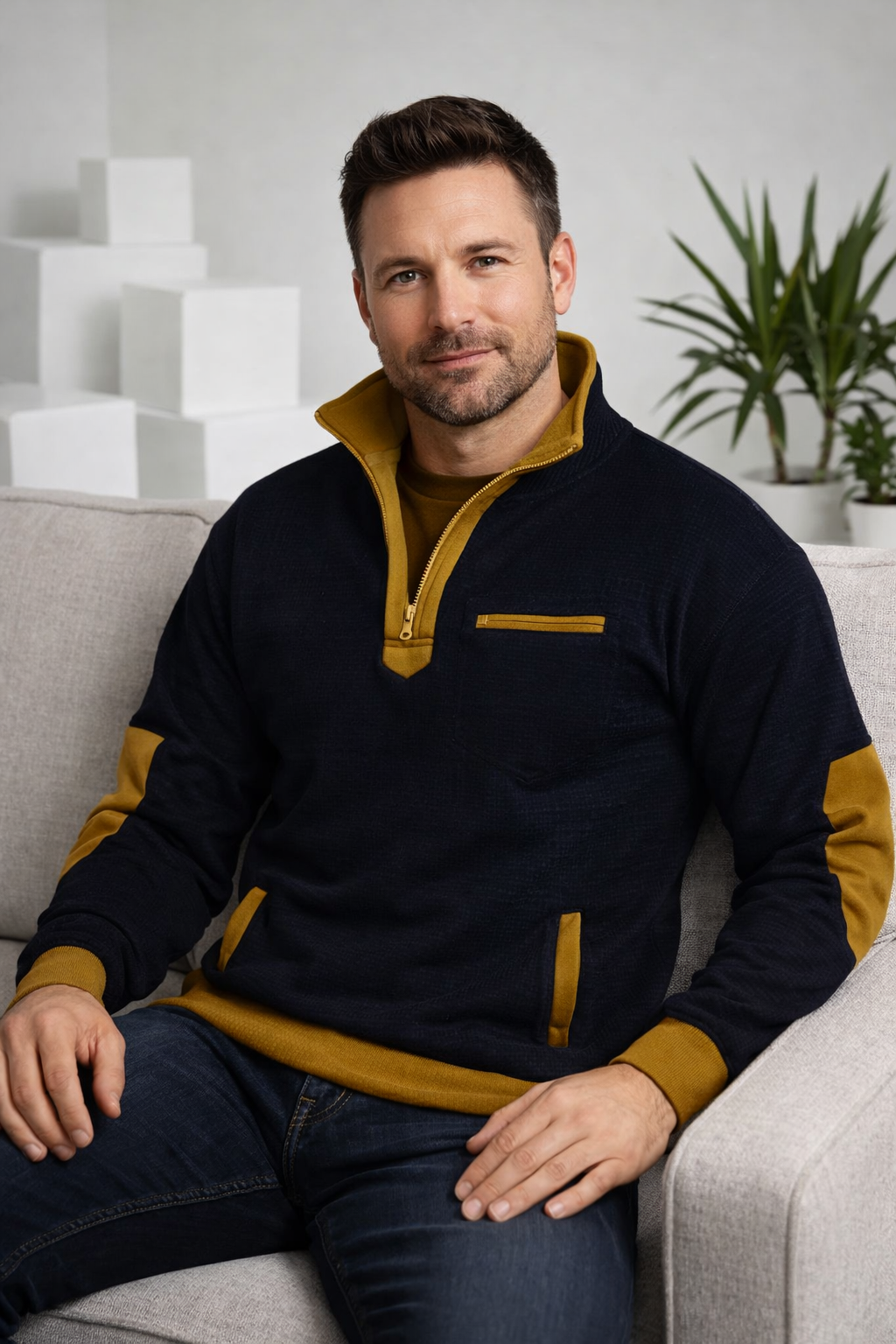 Collar | Pullover with Quarter Zip
