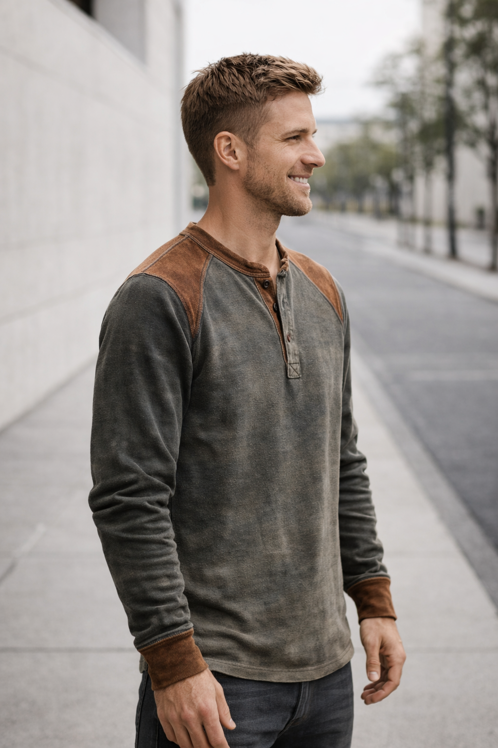 Men's Henley Shirt – Casual, Long Sleeve & Comfortable