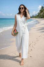V-Neck Jumpsuit | Combination with V-Neck