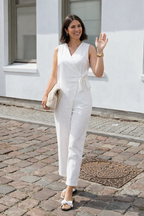 V-Neck Jumpsuit | Combination with V-Neck