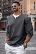 Brogan | Long-Sleeved Henley Shirt with Comfortable Fit