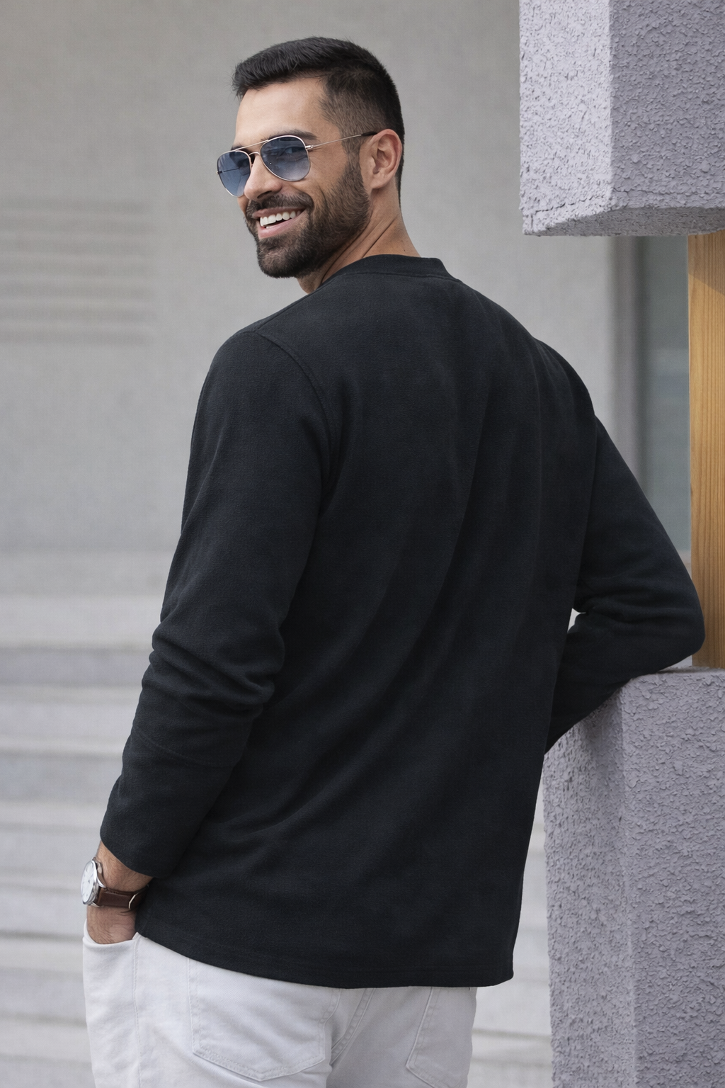 Brogan | Long-Sleeved Henley Shirt with Comfortable Fit