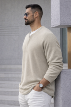 Brogan | Long-Sleeved Henley Shirt with Comfortable Fit