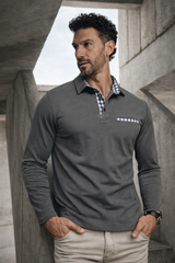 Men's Long Sleeve Polo Shirt – Luxury, Stylish & Comfortable