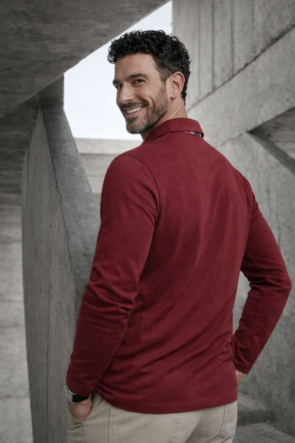 Men's Long Sleeve Polo Shirt – Luxury, Stylish & Comfortable