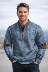 Cameron  | Knitted Jumper with Zip Detail