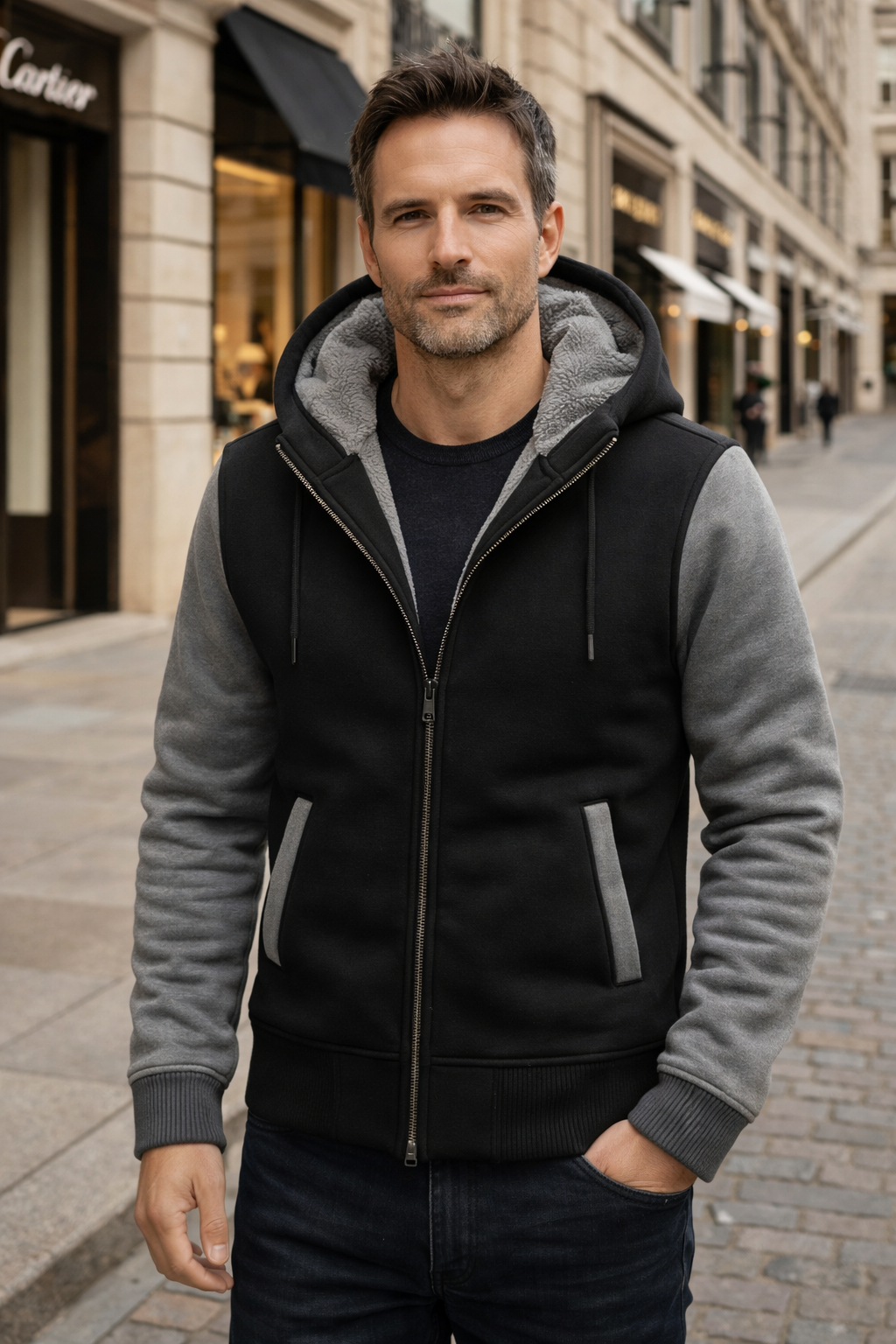 Roque - Structured Jacket with Hood and Zip