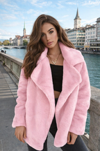 Seraphina | Slim Coat made of Faux Fur