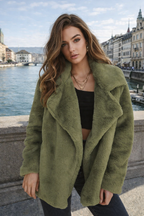 Seraphina | Slim Coat made of Faux Fur