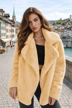 Seraphina | Slim Coat made of Faux Fur