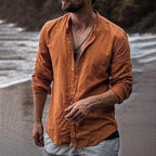 Iker | Casual long sleeve linen shirt