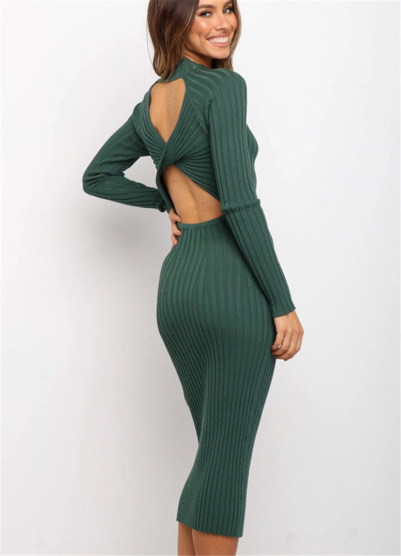 Figure-hugging Mesh Dress