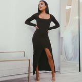 Chic Square Neck Dress