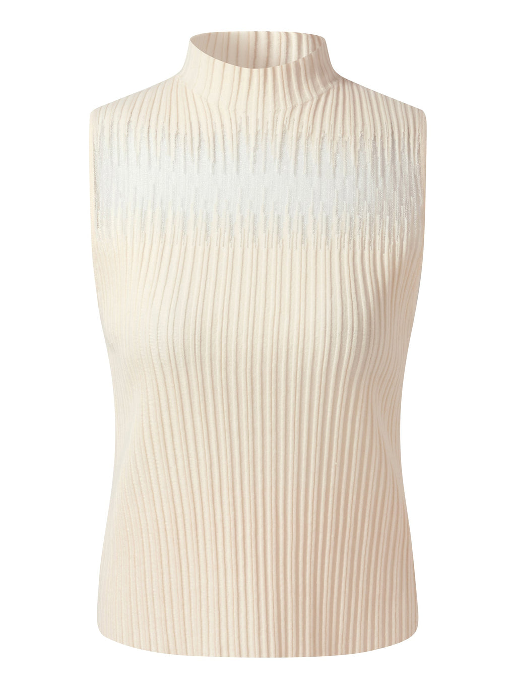 Women's Knit Top with Mock Collar in Tencel Blend