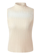 Women's Knit Top with Mock Collar in Tencel Blend
