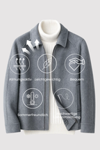 Baron | Wool Blend Zip-Up Jacket