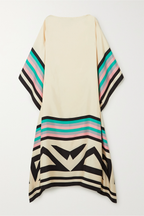 Susan Striped Patchwork Dress with Print