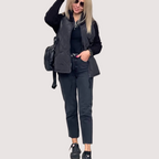 Women's Cardigan – Patchwork Design, Casual & Comfortable