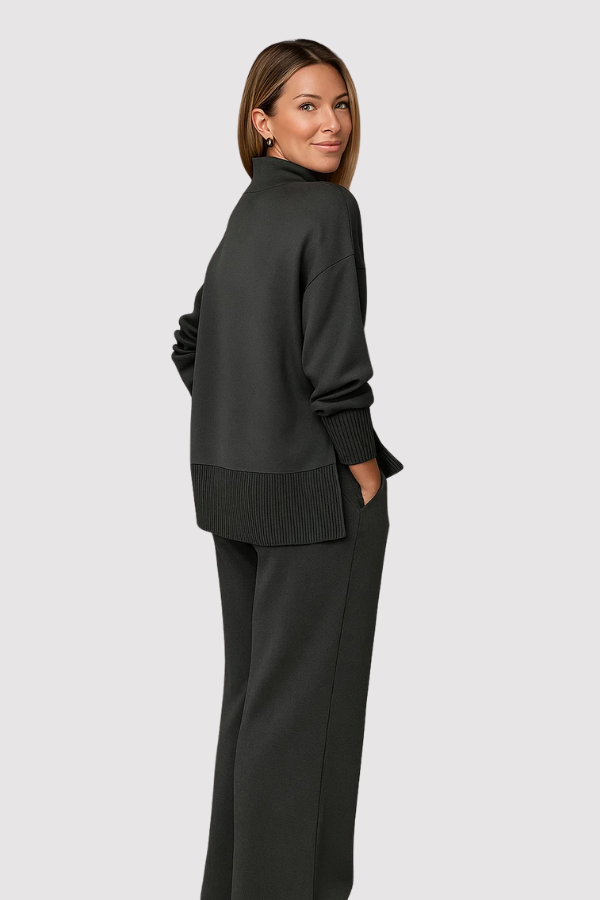 Lara | Knitted Loungewear Set with Roll Neck