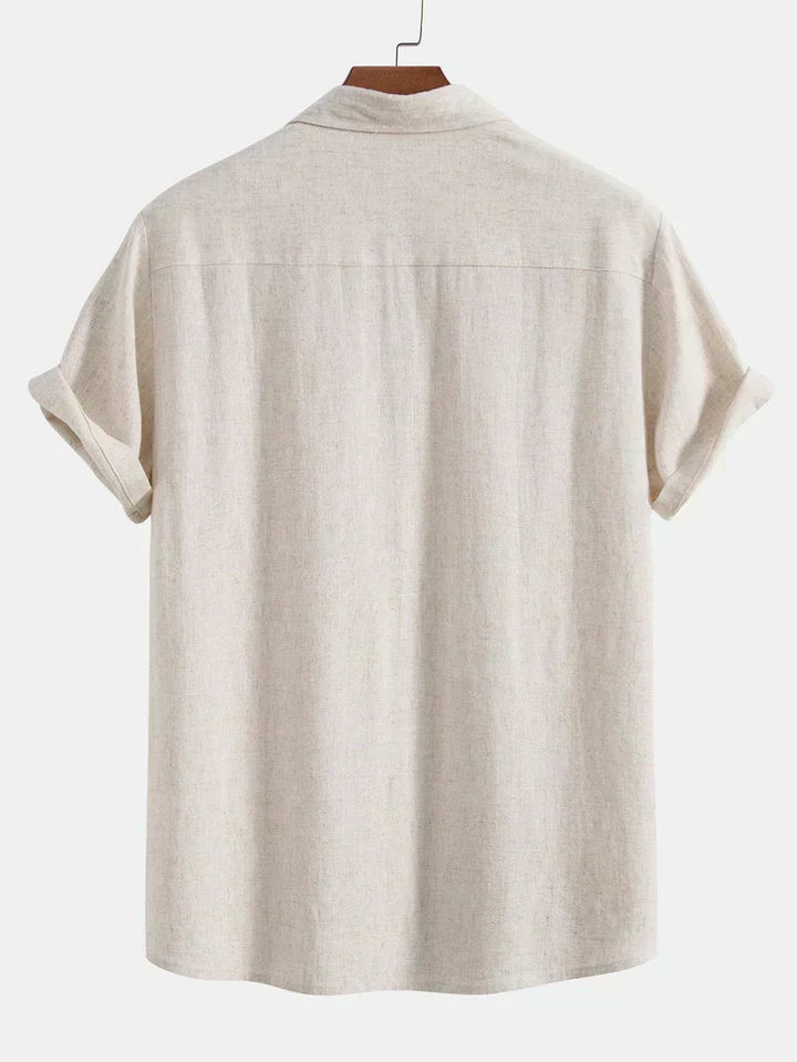Booker – Linen Blend Shirt with Straight Trousers