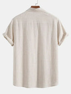 Booker – Linen Blend Shirt with Straight Trousers