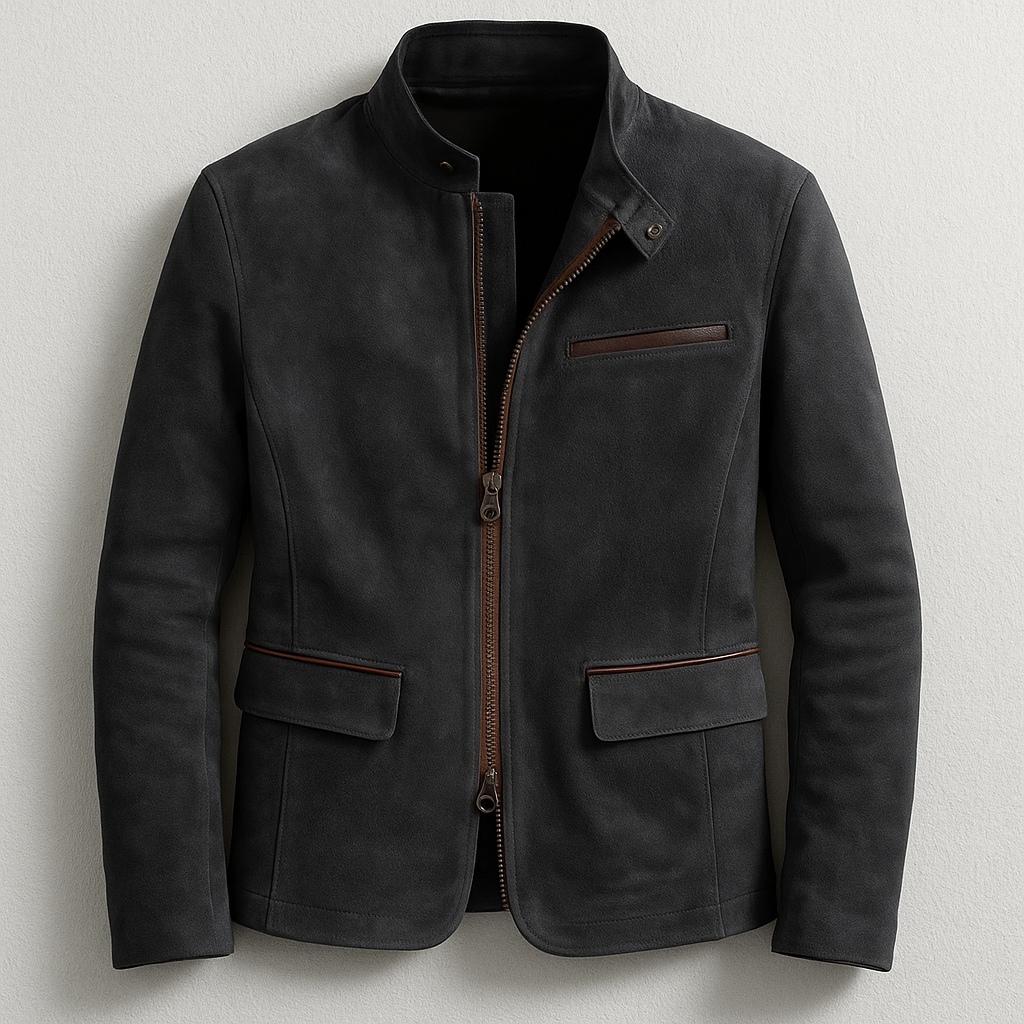 Flame | Suede Jacket with Pockets