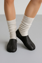 Leather Tabi Slipper